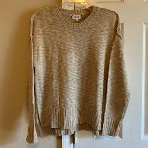 Pink Rose Beige Sweater Size Medium